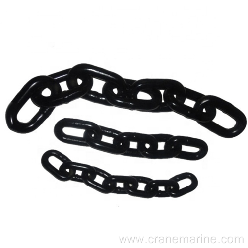 Factory Supplied Flash Welding Black Coated Grade 2 anchor chain For Marine Vessels